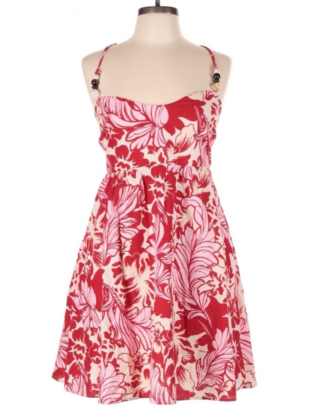Abercrombie & Fitch floral linen skort dress